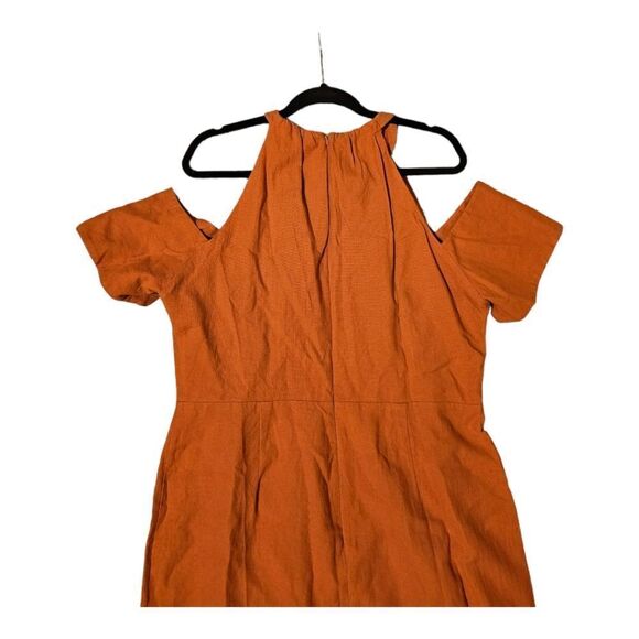 ASOS Short Sleeve Cold Shoulder Pencil Sheath Dress - Size 14 - Picture 3 of 8